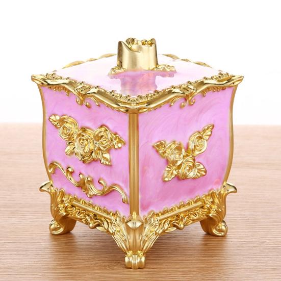Toothpicks Box European Style Vibrant Color 3 Grids with Lid Relief Pattern Decorative Plastic All-Purpose Toothpick Cotton Swab Organizer Box Home