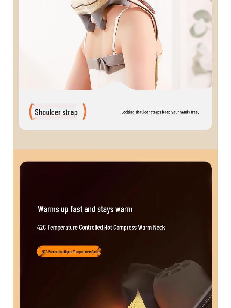 Multifunctional Neck and Shoulder Massager with Heating