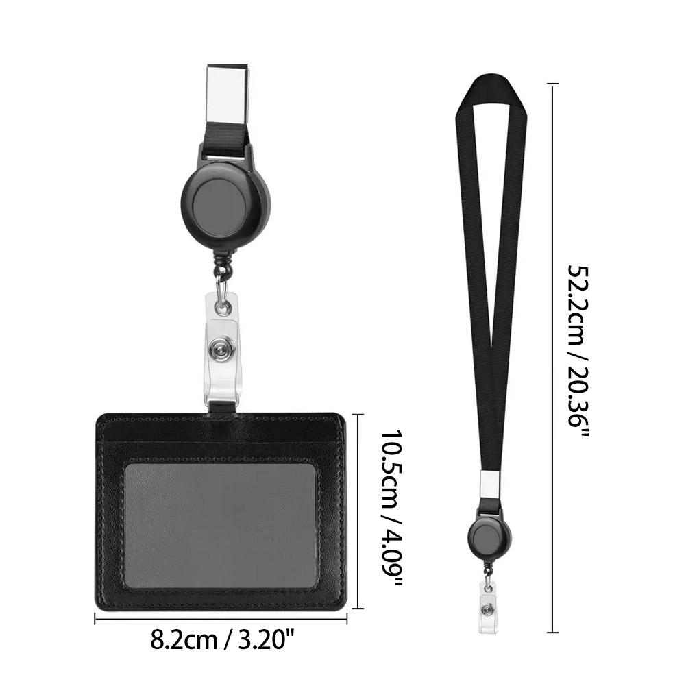 Retractable Pull Badge Reel ABS Plastic Character Scalable Student Nurse Exhibition Business Card Badge Holder Work Card Cover
