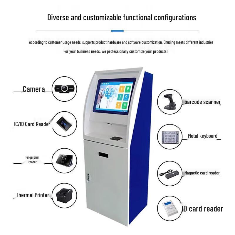 CD-19A Self-Service Hospital Kiosk with Touch Display & Printer (CN version)