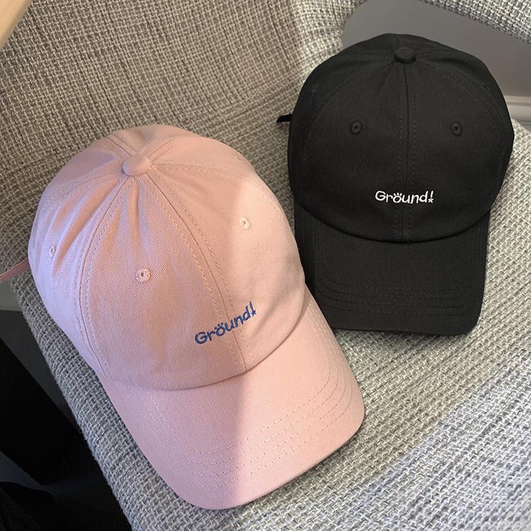 Korean Style Embroidered Letter Baseball Cap For Women Street Fashion Sun Hat