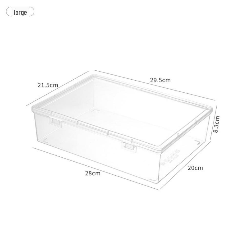 Obdélníkový průhledný PP plastový úložný box na sluchátka a psací potřeby
