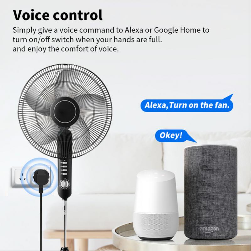 16a Tuya Zigbee Wifi Smart Plug With Power Monitor Function Wall Socket Adapter Voice Control Works With Alexa Google Assitant