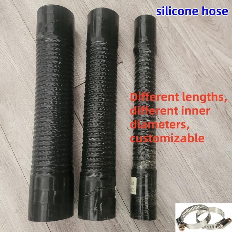 ID38-65MM Black Universal Car Silicone Steel Wire Flexible Hose Radiator Tube Pipe For Air Intake High Pressure High Temperature