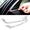 2Pcs Silver Front Door A-Pillar Tweeter Speaker Gap Cover Trim For BMW 5 Series F10 2011-2013 Speaker Gap Cover Trim