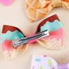 10pcs New Ice Cream Hair Clips for Girls Colourful Bow Hairpin Grosgrain Ribbon Headwear Boutique Barrettes Kid Hair Accessories