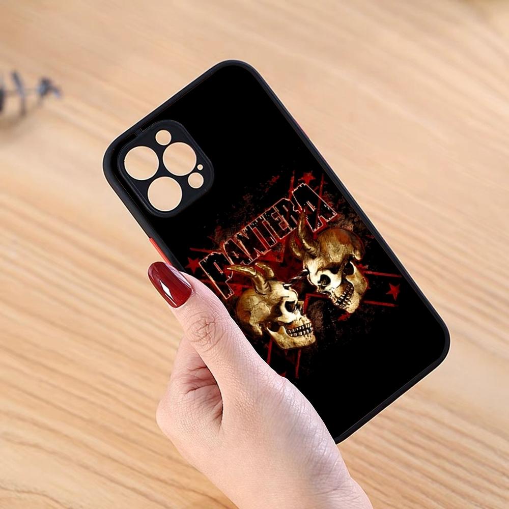 Pantera Cowboys From Hell Phone Case Black Matte for iPhone 15ProMax 13 12 11 14 Pro Max Mini 8 7 Plus SE2020 XS Max X XR Cover