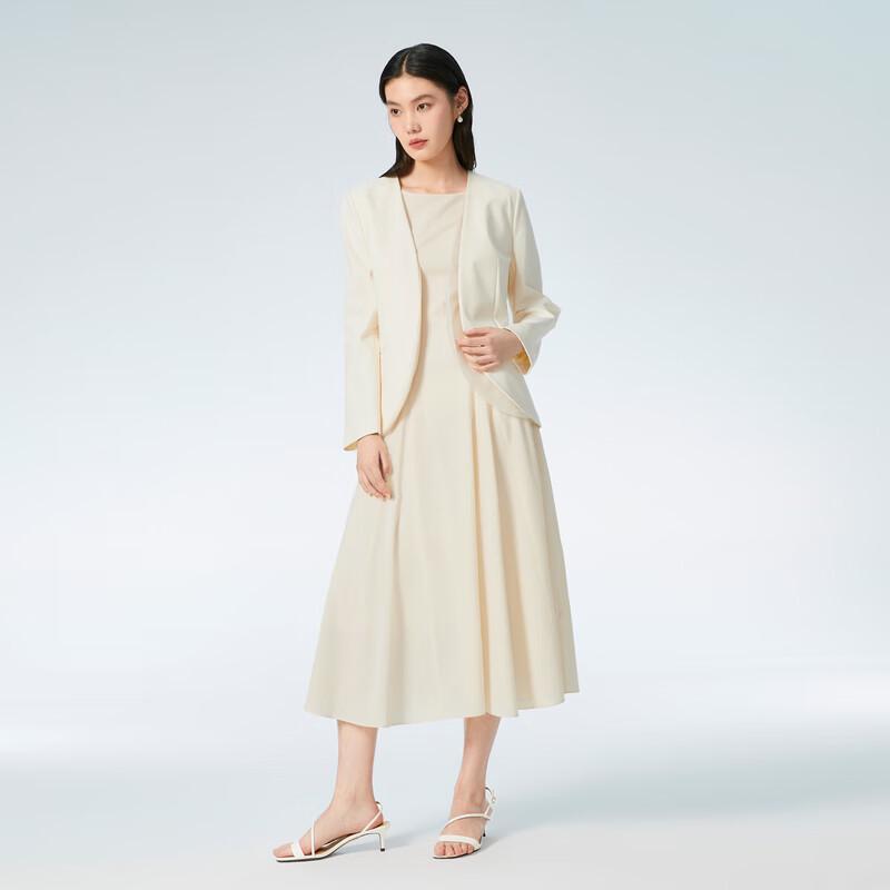 Женский весенне-летний блейзер без воротника из органзы OVVOVV XS