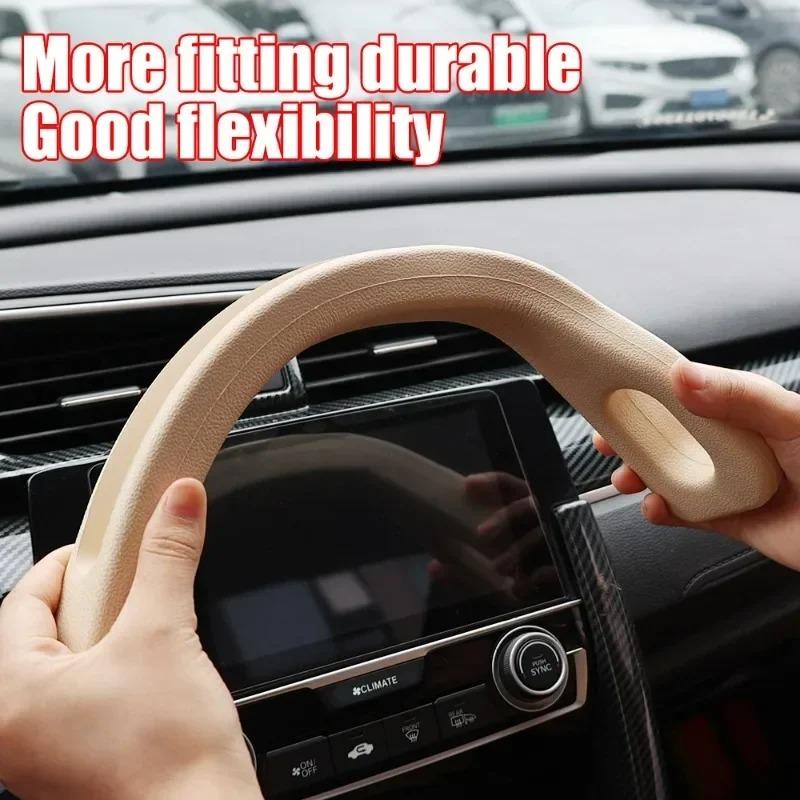 2Pcs Car Seat Gap Filler Organizer PU Waterproof Universal Car Seat Gap Anti-leak Stopper Strip 2Slot Seat Gap Storage Organizer