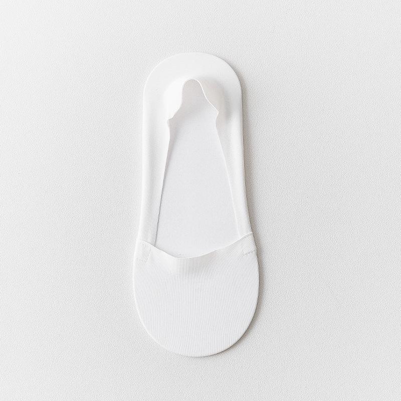 Plus Size Female Summer Thin Non Slip Non Slip Heel Shallow Mouth Invisible Ice Silk Boat Socks