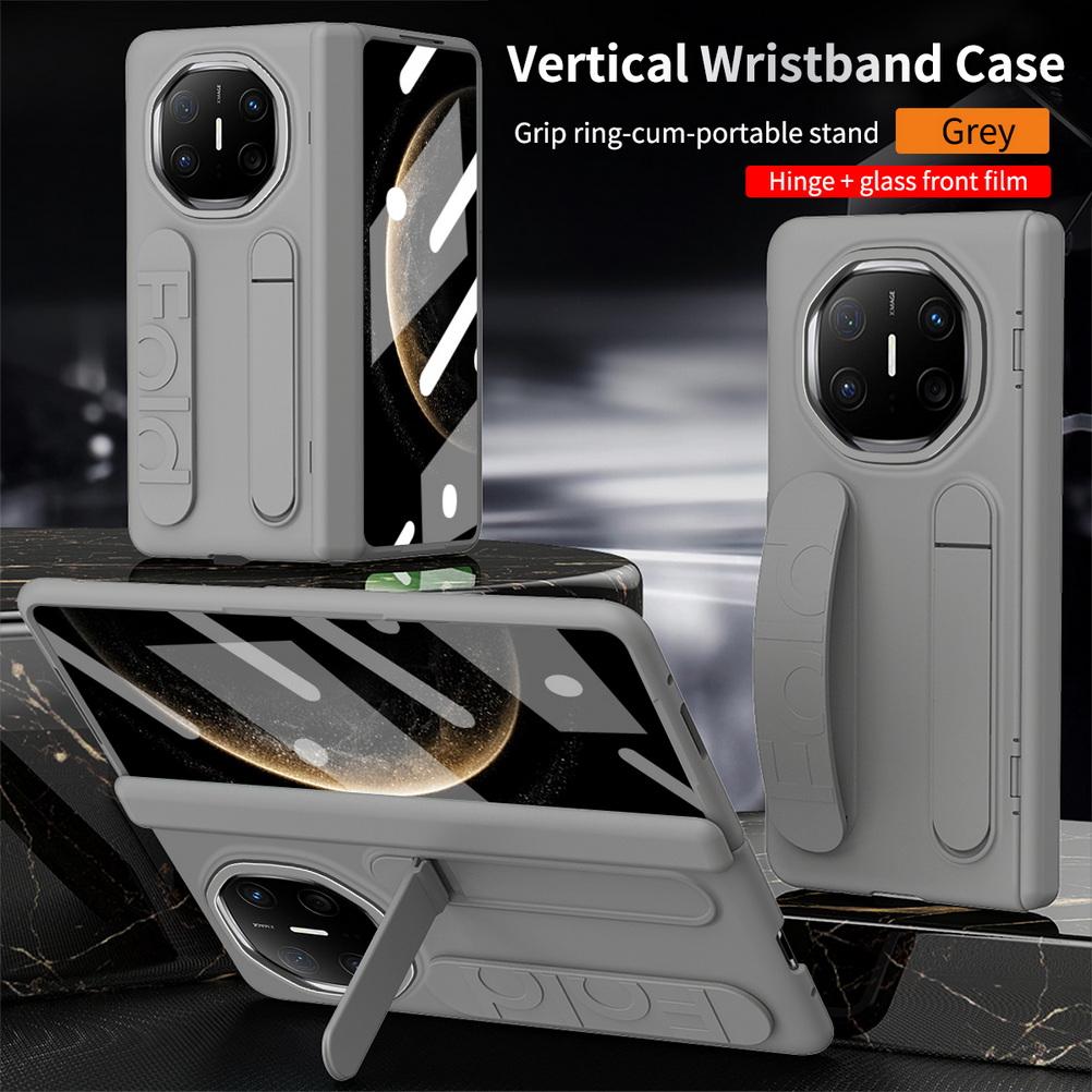 Multifunctional Kicktand Wrist Strap Folding Tempered Glass Protective Film Case For Huawei Mate X6 mate x5 x3 Protect Cover Huawei Mate X5