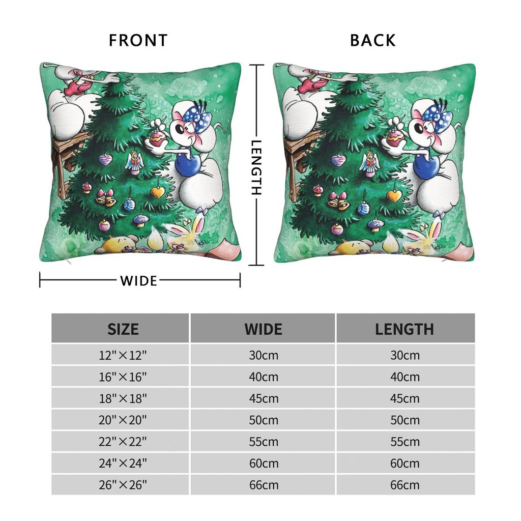 Christmas Diddl Pillow Cover  Design Cushion Cover Kawaii Pillow Case For Chair Sofa Home Decor