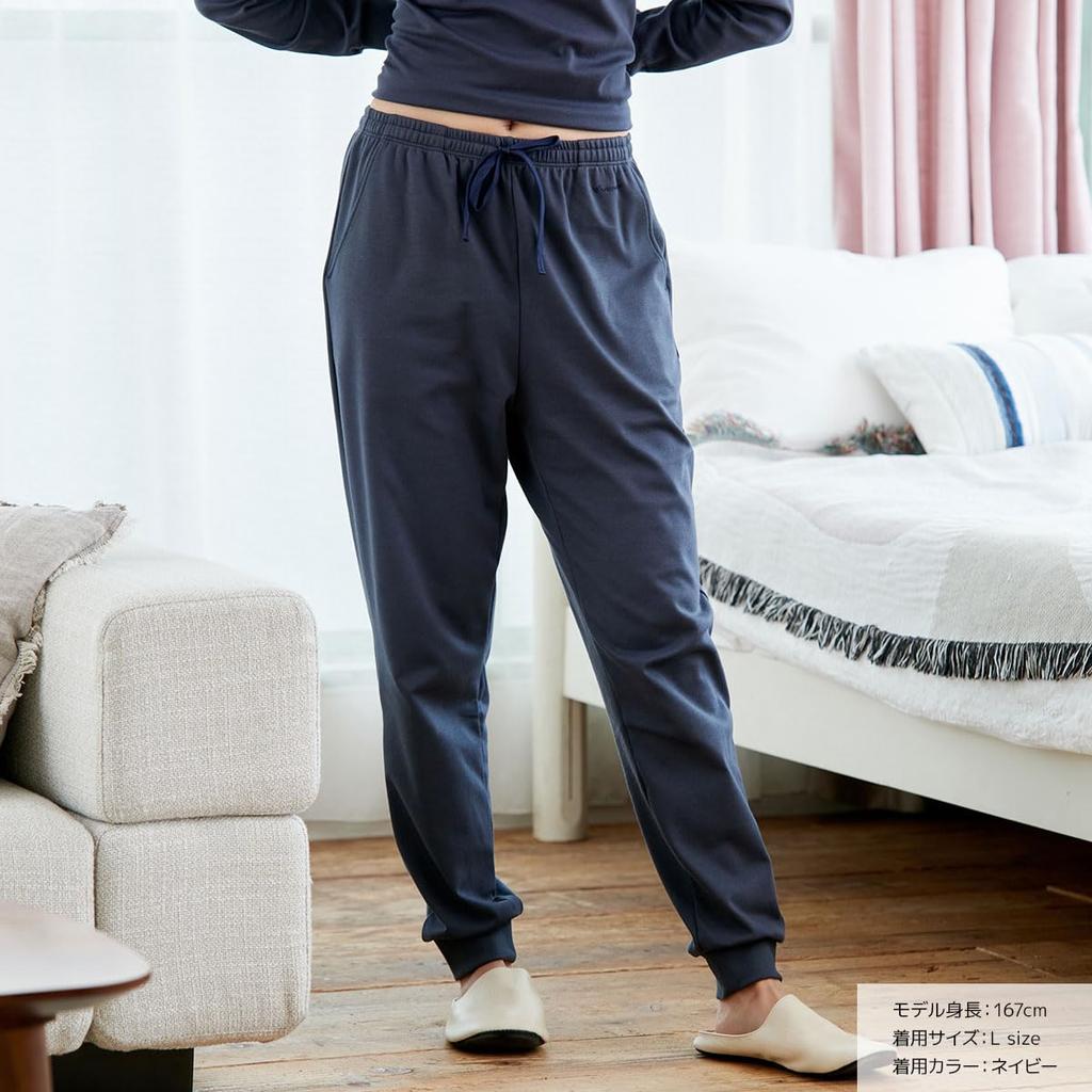 VENEX Recovery Wear Made in Japan Room Wear Dlouhé kalhoty Comfort Touch Jogger Pants Levandule L 8674 Dámské