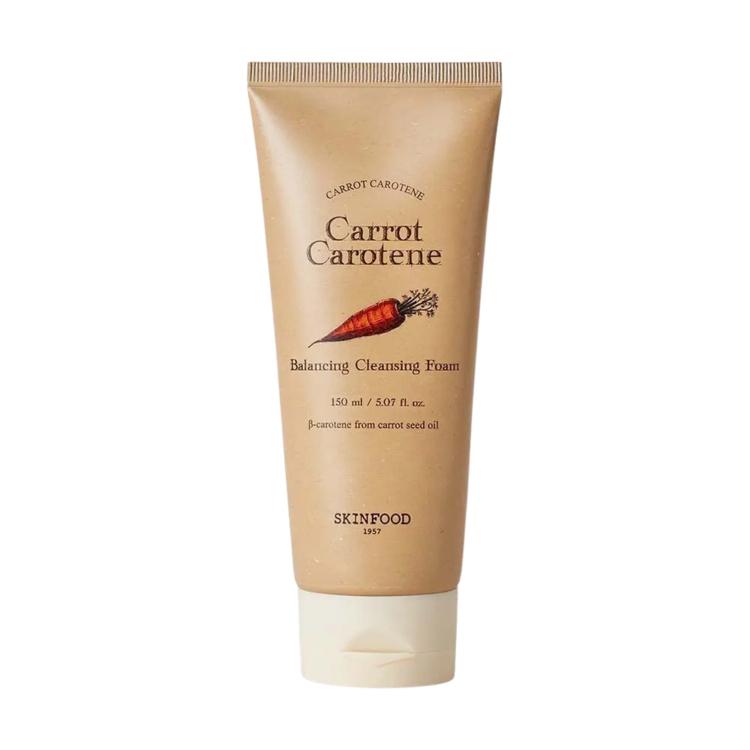 [Skin Food] Carrot Carotene Balancing Cleansing Foam Gentle Hydrating Face Wash