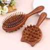{X} Cushion Massage Comb Double-Sided Wood Cushion Comb Hair Brush For Hair Styling Anti-Static Scalp Stimulating Whole Body Use