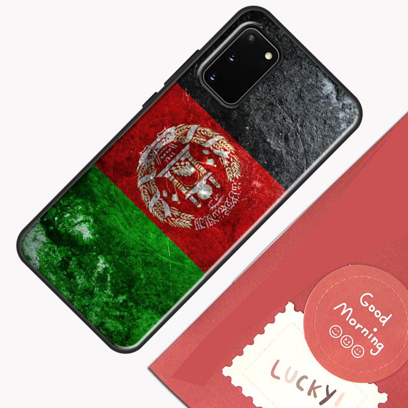 Flag of Afghanistan Phone Case For Samsung Galaxy S24 S26 Ultra S20 S21 S22 S23 S25 Plus S10 S25 FE Cover Shell