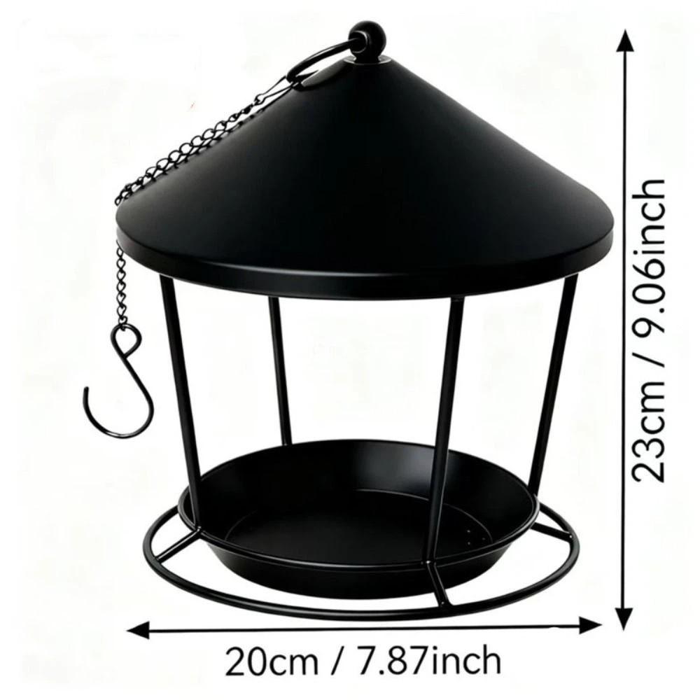 Spacious Holder Hanging Bird Feeder Rustproof Bird Food Container  Outdoor Garden