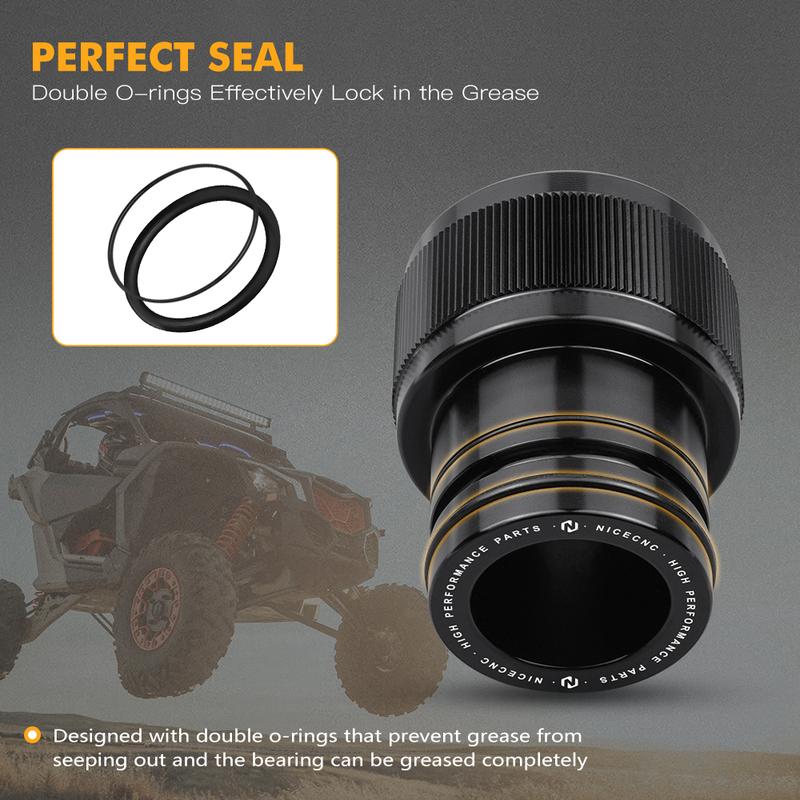 NICECNC for Maverick X3 UTV Wheel Bearing Greaser 39MM For Can Am Maverick X3 2017-2024 2019 2023 with 2 O-rings
