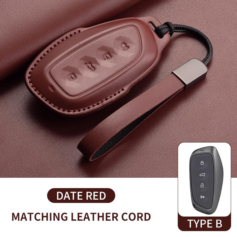 

Leather Car Smart Key Case Cover For Haval Great Wall Hover H1 H4 H6 H7 H9 F5 F7 H2S Gmw Jolion Dargo Protection Key Fob