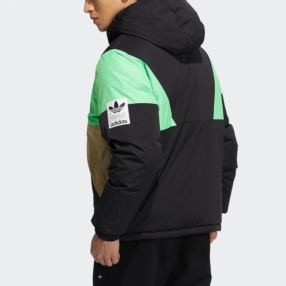Adidas Originals Reversible Down Jacket With Hood Men Outerwear Black H66015