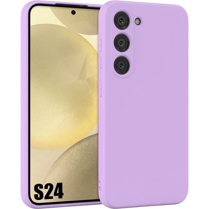Coque Silicone - Samsung - Galaxy S24 - Ultra Slim - Protection Anti-Rayures - Violet