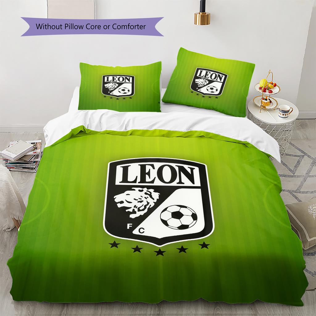 Club León Pattern Bedding Quilt Set Home Decoration Gift (1 * Duvet Cover + 2 * Pillowcase Without Core)