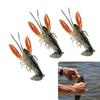 1 st/3 st Mjuk Kräfträka Räka Hummerklo Bete Konstgjort Bete Swimbait Nya Fisketillbehör