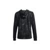 Under Armour Rival All Over Tie Dye Logo Hoodie Women Hoodies Black 1373035-001