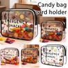Trendy Large Capacity Makeup Bag Portable Medicine Theme Cosmetic Bag Multi-functional Visible Storage Bag for Women X1W7
