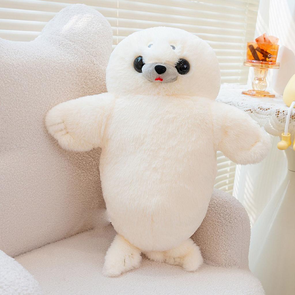 Cute, Reclining, Lazy Seal Plush Toy, A Therapeutic Doll, A Seal Pillow Doll
