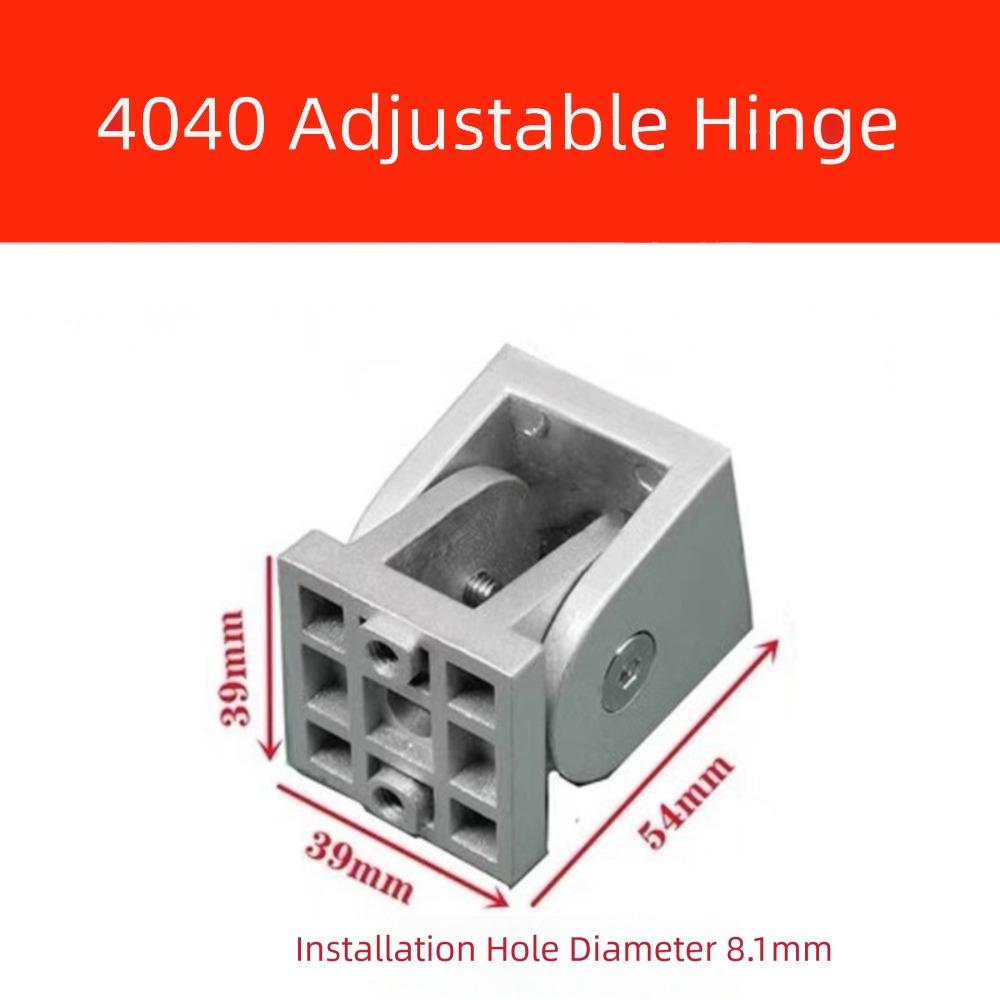 Sliding Base Pivot Joint Connector Right Angle Connector  Industrial Aluminum Profile
