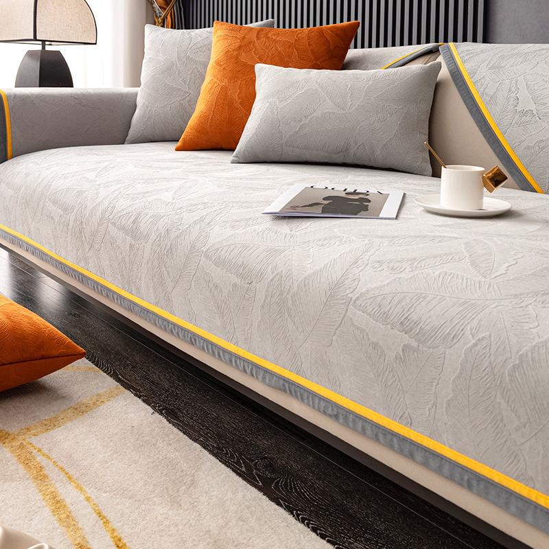 High-End Light Luxury Sofakissen, Rutschfest, High-End Sofaüberwurf, All-Inclusive, Nordisch Schlichte Sitzkissenbezüge, Universell für alle Jahreszeiten