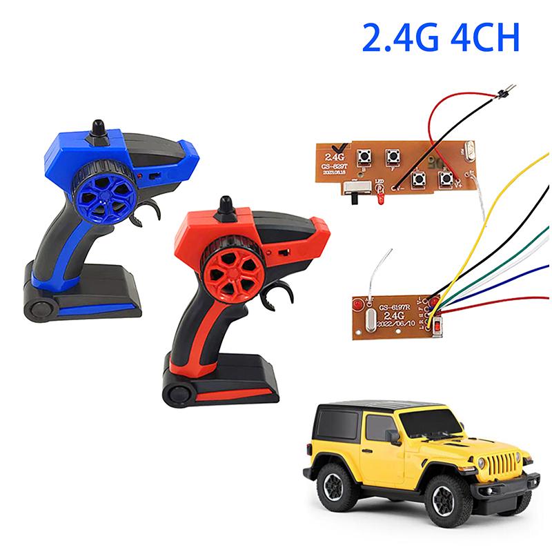 1 Set Diy Remote Control Boat Car Tank Remote Control Transmitter And Receiver Board 2.4G 4Ch For Ship Rc Car Vehicles