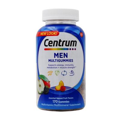 Men Multigummies Assorted Natural Fruit Flavors, 170 Gummies