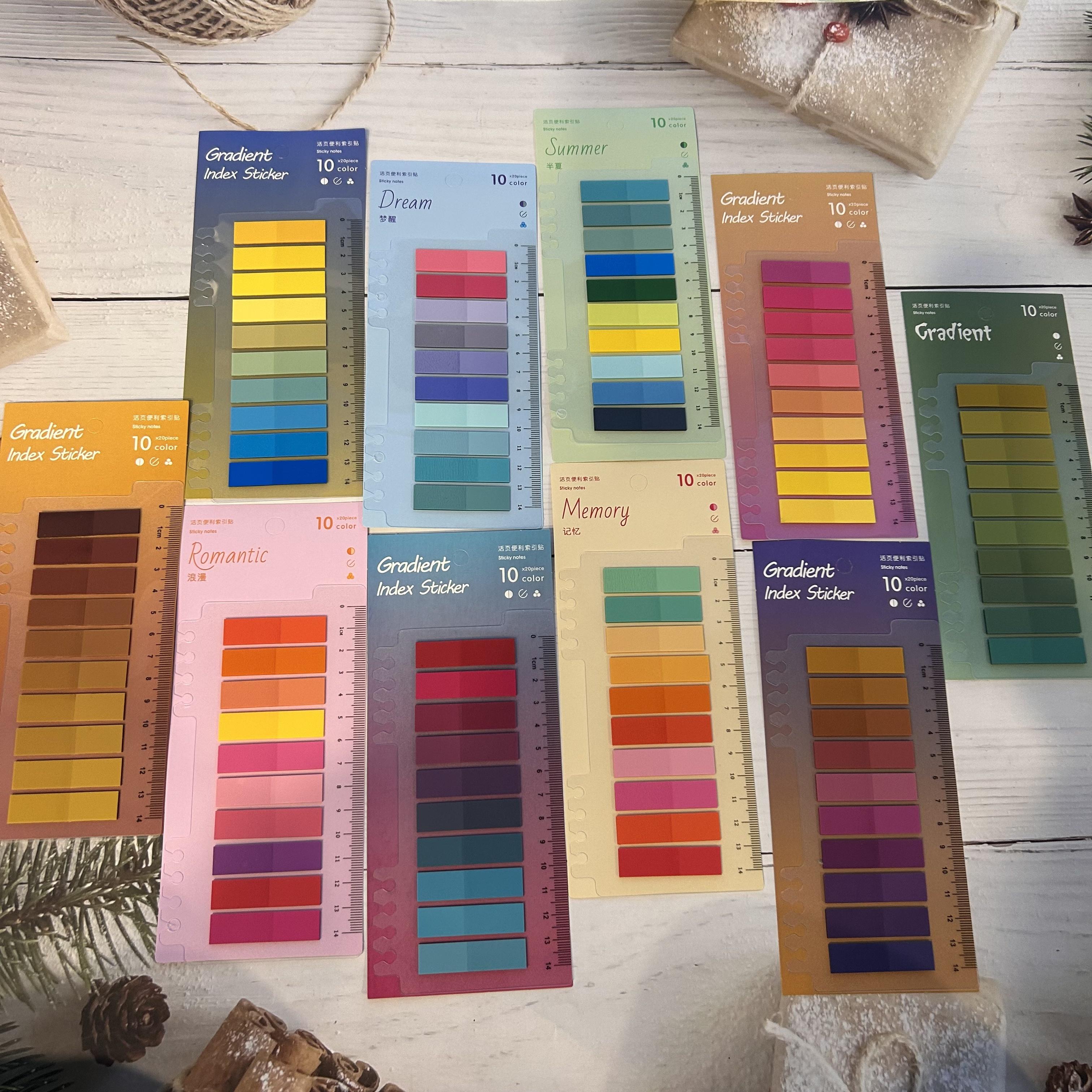 

2000 Pcs Colorful Self-Adhesive Sticky Notes Memo Pad - Office & School Supplies - Bookmark Point-It Marker Memo Sticker Paper