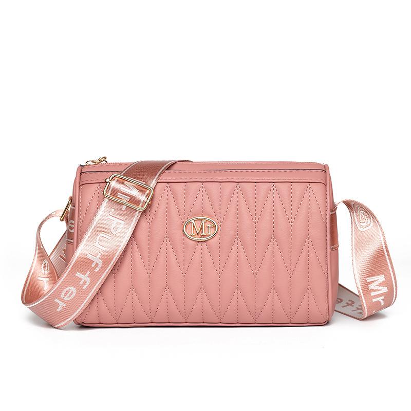 Trend women's bags 2025 new PU pleated messenger bags women's small bags women's shoulder bags tote bags