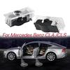 2 szt. lampek powitalnych LED na drzwi samochodu z logo Ghost Shadow Light, akcesoria samochodowe do Mercedesa Benz CLA CLS C218 W218 A207 C207