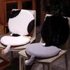 Cat Shaped Memory Foam Round Cushion-Removable Washable Slow Rebound Seat Pad Soft Chair Cushion for Office & Student Dormitory