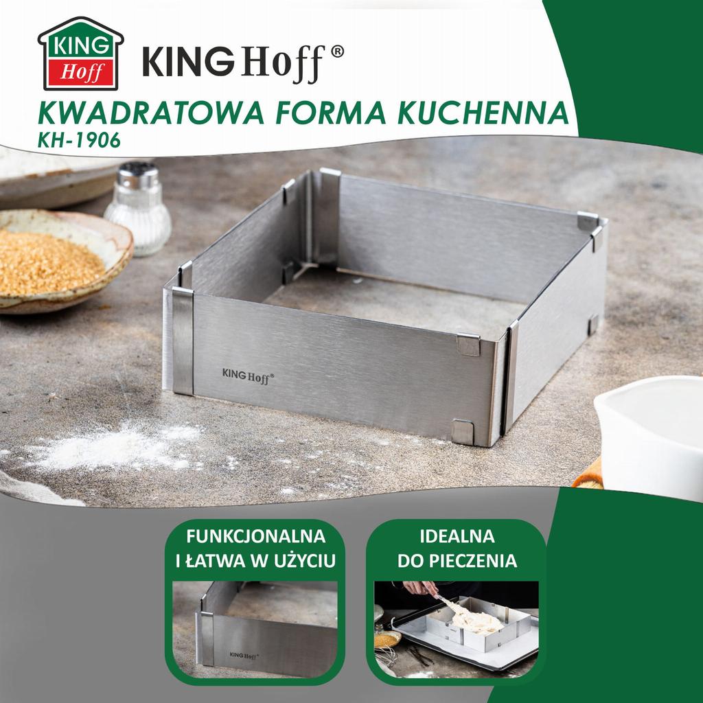 Regulowana Forma Do Ciasta 28-15x5cm Tortownica Rant Cukierniczy KINGHOFF KH-1906