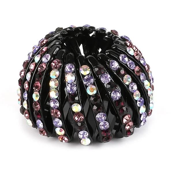 

Women Hair Clips Crystal Bird Nest Hair Claw Bun Maker Hairgrip Hairpins Girls Ponytail Holder Clamps Headwear Hair Accessories
