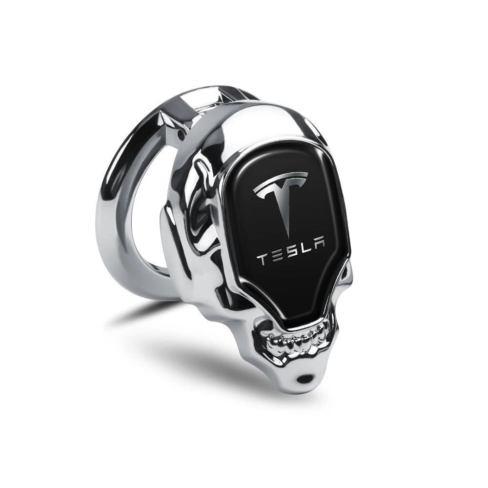 

Car Sticker 2025 New Tesla Car ONE-CLICK Start Stop Push Button Engine Ignition Switch Decoration Cover For Tesla Model 3 Model For Tesla срібний