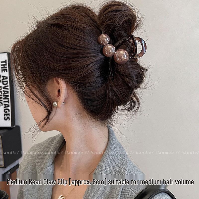 

Корейская большая акриловая заколка-краб для женщин - 2025 Заколка для волос «Акула» высокого класса