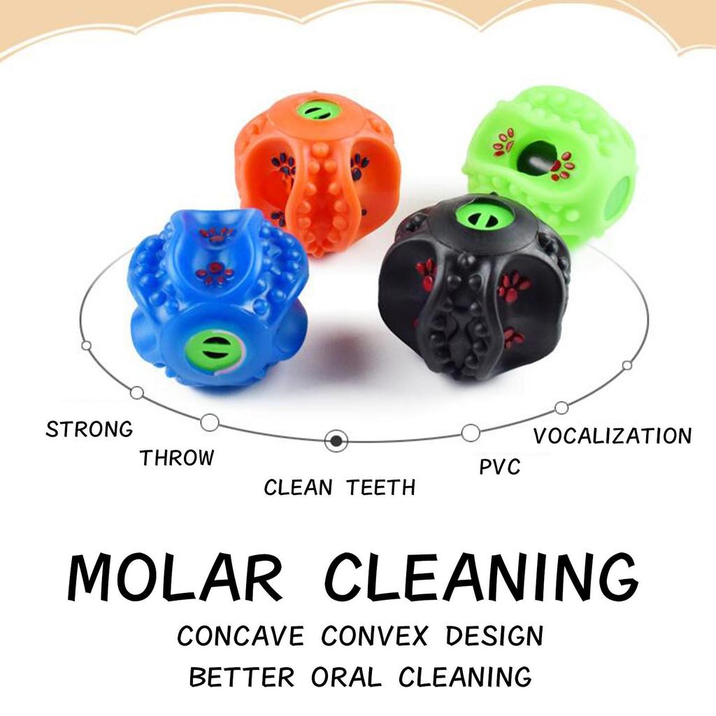 Curved Spherical Sounding Strange Call Leakage Food Ball Dog Educational Molar Dog Toy