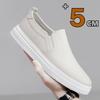 Spring Summer Comfortable Man Casual 5cm Elevator Shoes Men Loafers Soft Cow Leather Men Moccasins Height Increase Taller Shoes