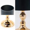 New Design Gold Black Cylinder Flower Vase Metal Flower Stand Table Centerpieces for Wedding Decoration