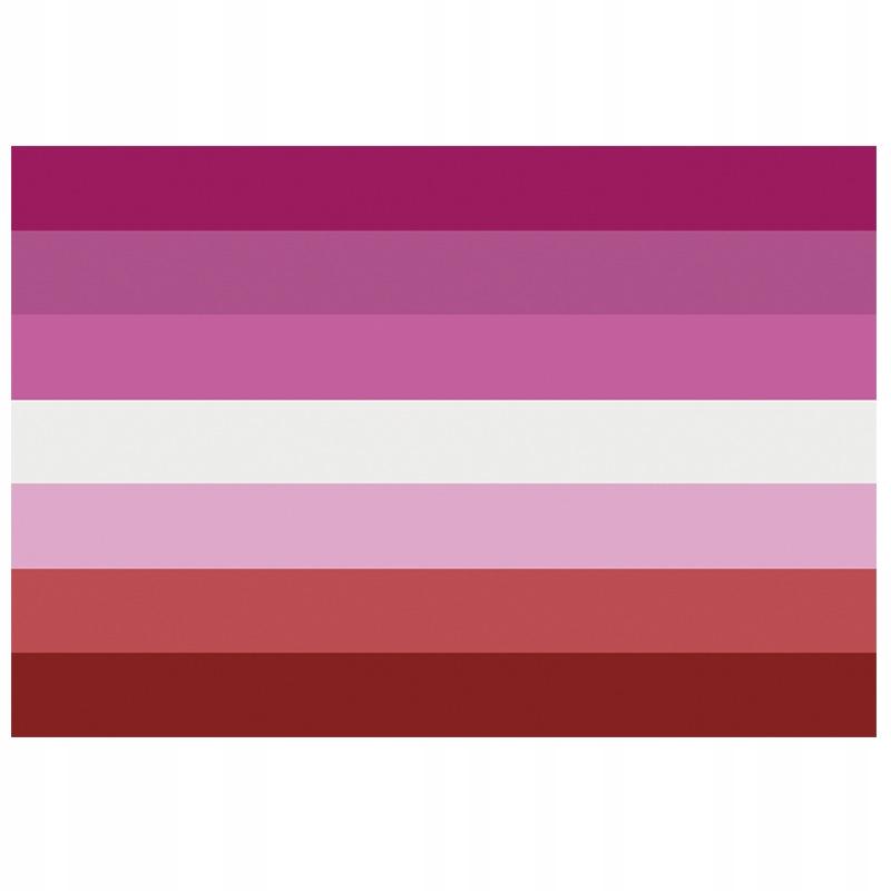 Tęczowa Flaga LGBT Duża 90X150Cm Lesbijki F5