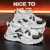 New Fashion Men 's Four Seasons Comfortable Thick Sole Shoes Students BoysTrending Soft Sole Breathable Casual Running Sneakers