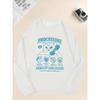 Men'S 1900 CAT CHAT Casual Round-Neck Sweatshirt with Cat Pattern  100% Cotton Printed Long-Sleeve Crew Neck Pullover