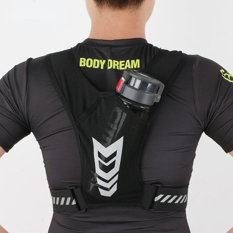 Zaino da corsa riflettente Gilet da corsa sportivo leggero universale Borsa per carte per telefono cellulare per jogging Fitness Gilet uomo donna