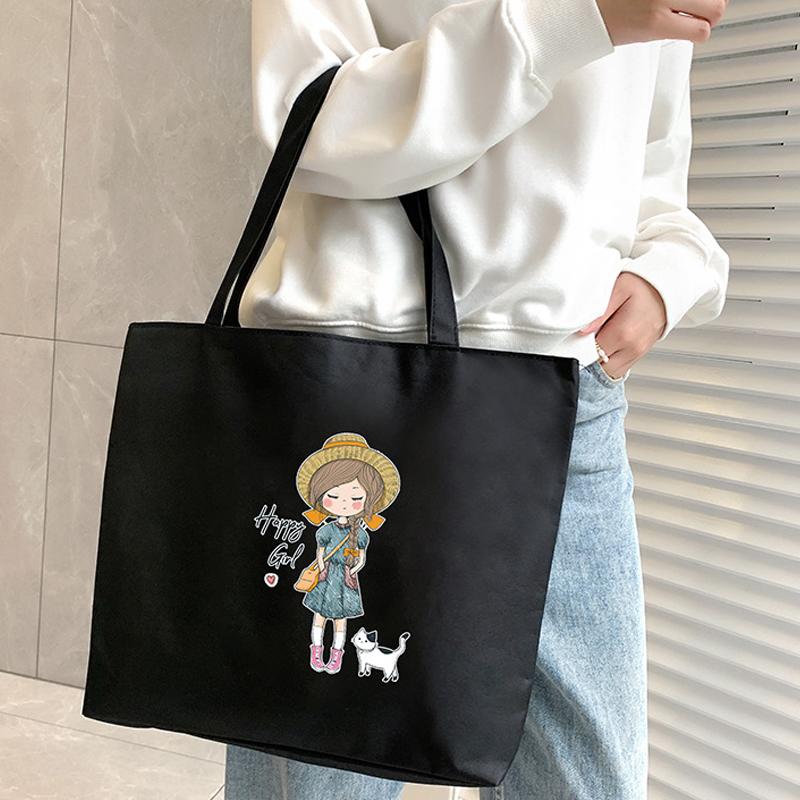 Sac à main Oxford Sacs à bandoulière étudiants pour femmes Sac fourre-tout shopper Dessin animé Grande capacité Luxe Sacs à main pour dames Sac de courses portable